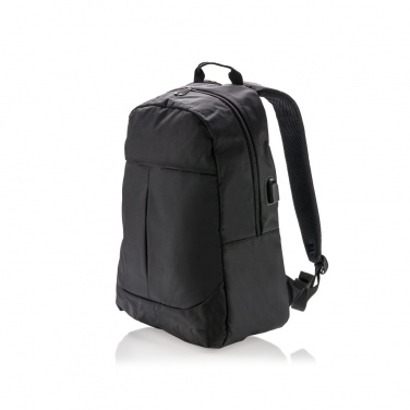 Logo trade corporate gifts image of: Power USB laptop backpack