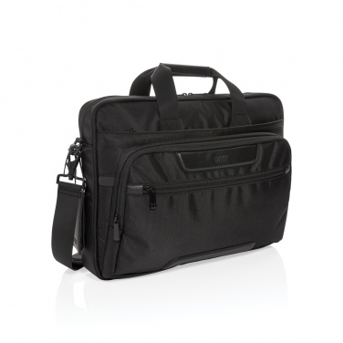 Logo trade promotional gifts picture of: Swiss Peak RPET Voyager RFID 15.6" laptop bag