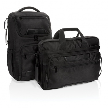 Logo trade advertising products picture of: Swiss Peak RPET Voyager RFID 15.6" laptop bag