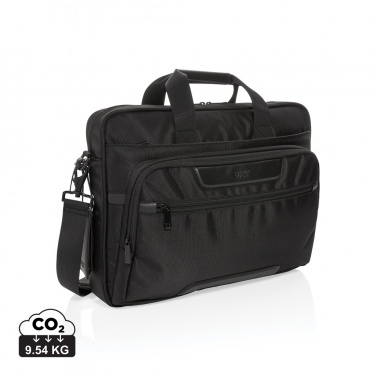 Logotrade business gift image of: Swiss Peak RPET Voyager RFID 15.6" laptop bag