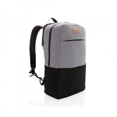 Logo trade promotional product photo of: Modern 15.6" USB & RFID laptop backpack PVC free