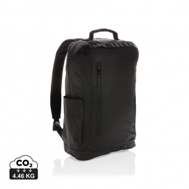 Logo trade promotional gifts image of: Fashion black 15.6" laptop backpack PVC free