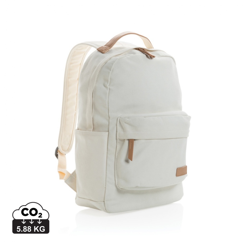 Logotrade advertising product image of: Impact AWARE™ 16 oz. recycled canvas backpack