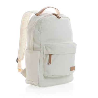 Logotrade corporate gift image of: Impact AWARE™ 16 oz. recycled canvas backpack