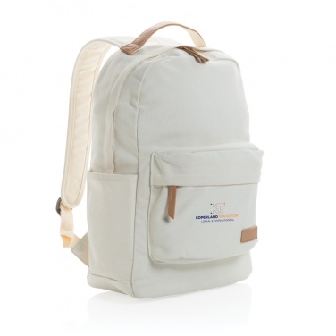 Logo trade promotional merchandise picture of: Impact AWARE™ 16 oz. recycled canvas backpack