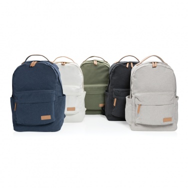 Logotrade corporate gift image of: Impact AWARE™ 16 oz. recycled canvas backpack