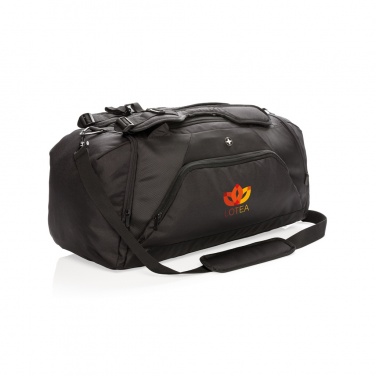 Logo trade advertising products picture of: Swiss Peak RFID sports duffel & backpack