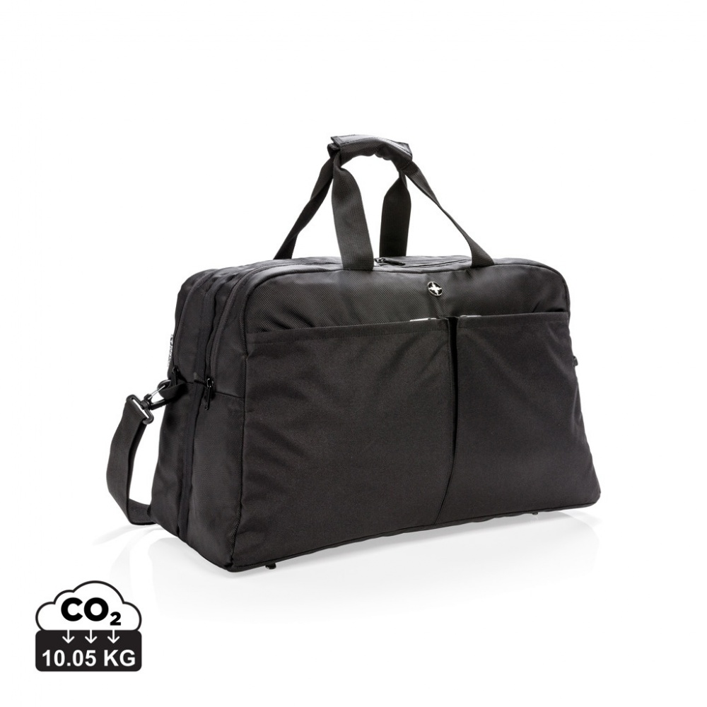 Logo trade business gift photo of: Swiss Peak RFID duffle with suitcase opening