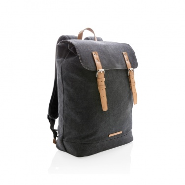 Logotrade promotional product picture of: Canvas laptop backpack PVC free