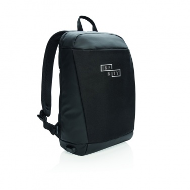 Logo trade business gift photo of: Madrid anti-theft RFID USB laptop backpack PVC free