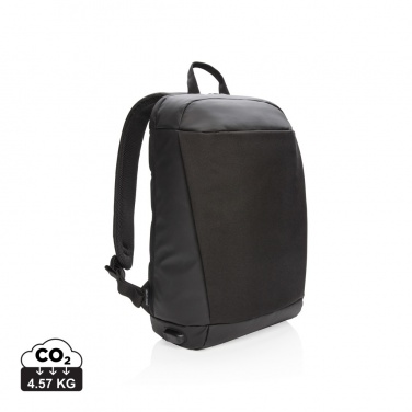 Logo trade promotional giveaway photo of: Madrid anti-theft RFID USB laptop backpack PVC free