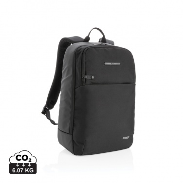 Logotrade advertising products photo of: Swiss Peak laptop backpack with UV-C steriliser pocket