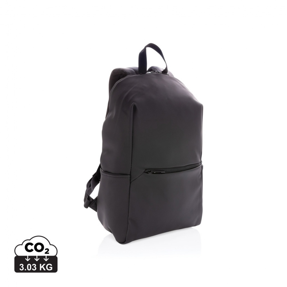 Logo trade promotional merchandise picture of: Smooth PU 15.6"laptop backpack