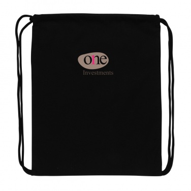 Logo trade promotional merchandise photo of: Impact AWARE™ recycled cotton drawstring backpack 145g