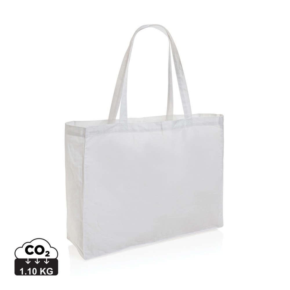 Logotrade corporate gift image of: Impact AWARE™ Recycled cotton shopper 145g