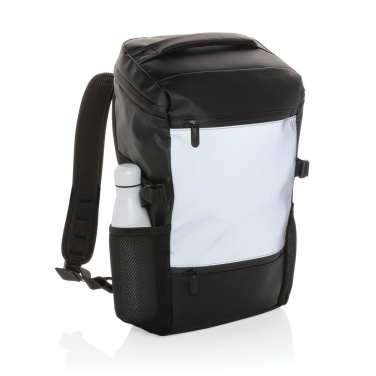 Logo trade promotional product photo of: PU high visibility easy access 15.6" laptop backpack