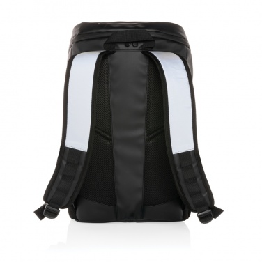 Logo trade promotional gifts picture of: PU high visibility easy access 15.6" laptop backpack