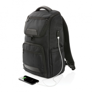 Logotrade business gifts photo of: Swiss Peak AWARE™ RPET Voyager 15.6" laptop backpack