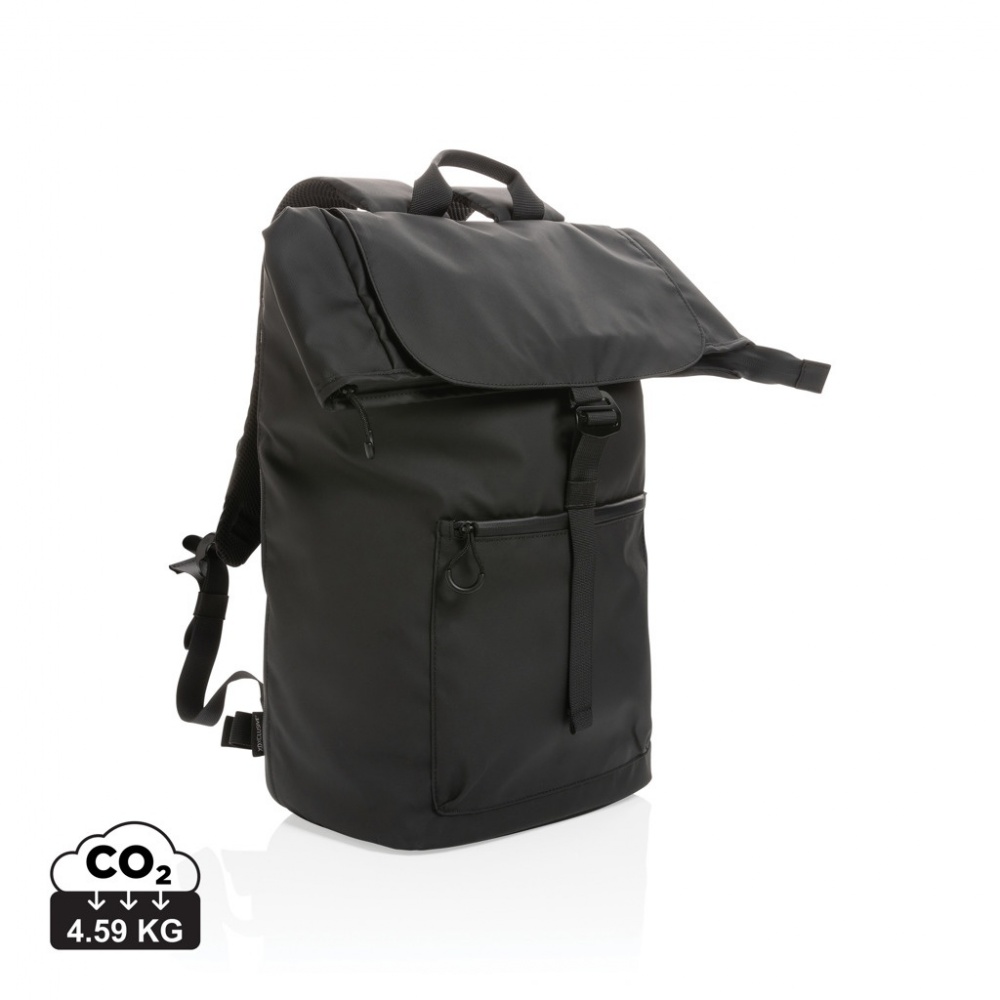 Logo trade promotional giveaway photo of: Impact AWARE™ RPET water resistant 15.6" laptop backpack