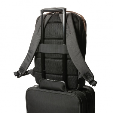 Logo trade promotional giveaway photo of: Impact AWARE™ 300D two tone deluxe 15.6" laptop backpack