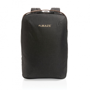 Logo trade promotional gifts image of: Impact AWARE™ 300D two tone deluxe 15.6" laptop backpack