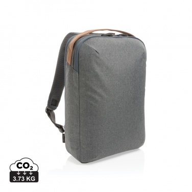 Logo trade promotional giveaway photo of: Impact AWARE™ 300D two tone deluxe 15.6" laptop backpack