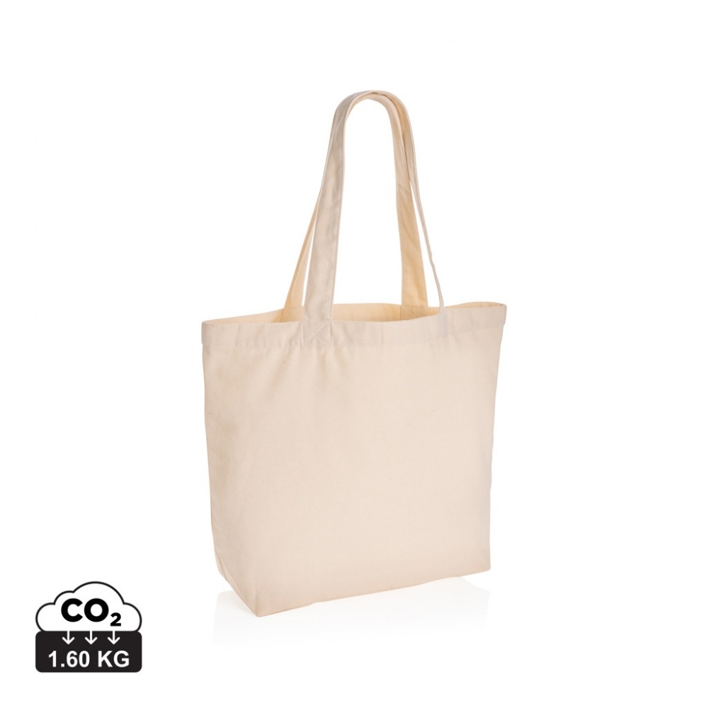 Logo trade promotional product photo of: Impact Aware™ 240 gsm rcanvas shopper w/pocket undyed