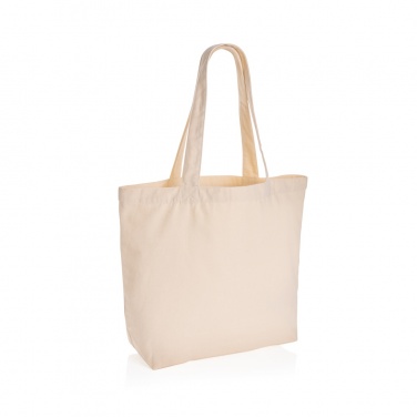 Logotrade corporate gift image of: Impact Aware™ 240 gsm rcanvas shopper w/pocket undyed