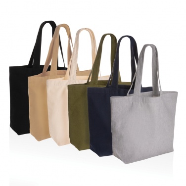 Logotrade corporate gift image of: Impact Aware™ 240 gsm rcanvas shopper w/pocket undyed