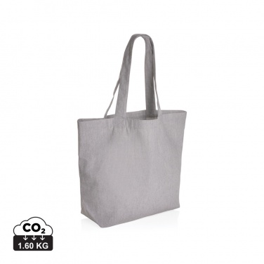 Logo trade advertising products image of: Impact Aware™ 240 gsm rcanvas shopper w/pocket undyed