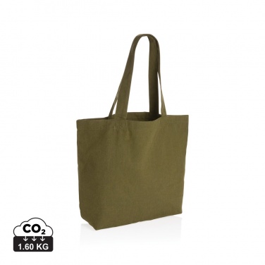 Logo trade promotional items picture of: Impact Aware™ 240 gsm rcanvas shopper w/pocket undyed