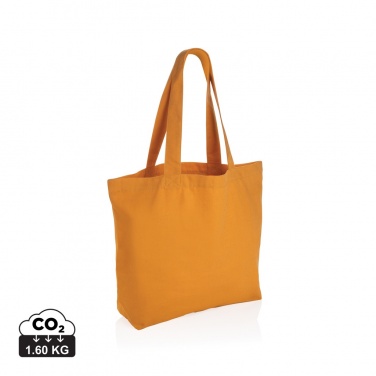 Logo trade promotional giveaways picture of: Impact Aware™ 240 gsm rcanvas shopper w/pocket