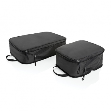 Logo trade promotional giveaway photo of: Swiss Peak Ridge AWARE™ RPET compression travel cubes 2pc