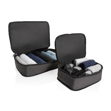 Logotrade promotional giveaways photo of: Swiss Peak Ridge AWARE™ RPET compression travel cubes 2pc