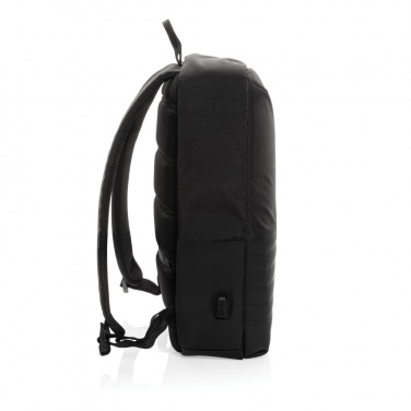 Logo trade promotional merchandise picture of: Swiss Peak AWARE™ RFID anti-theft 15.6'' laptop backpack