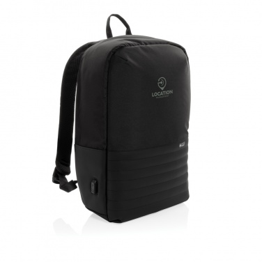 Logotrade promotional merchandise image of: Swiss Peak AWARE™ RFID anti-theft 15.6'' laptop backpack