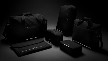 Logotrade corporate gift picture of: Swiss Peak AWARE™ RFID and USB A laptop backpack