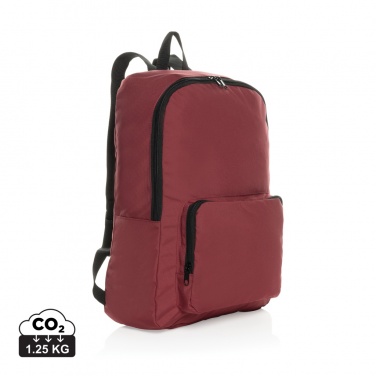 Logo trade corporate gift photo of: Dillon AWARE™ RPET foldable classic backpack