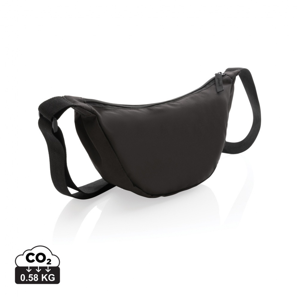 Logo trade business gift photo of: Crescent AWARE™ RPET half moon sling bag