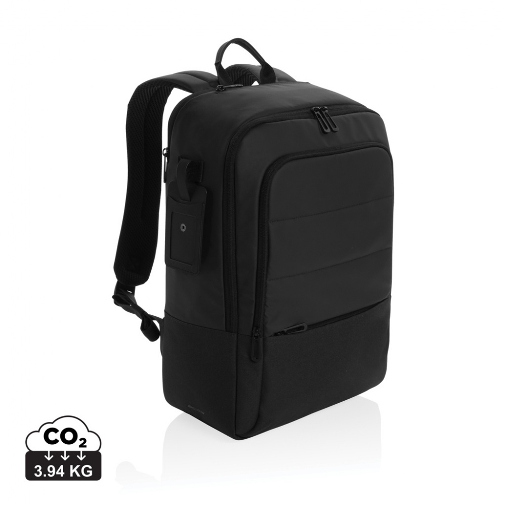 Logo trade promotional items image of: Armond AWARE™ RPET 15.6 inch deluxe laptop backpack