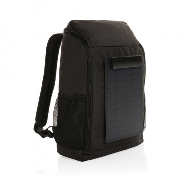 Logo trade promotional giveaways picture of: Pedro AWARE™ RPET deluxe backpack with 5W solar panel