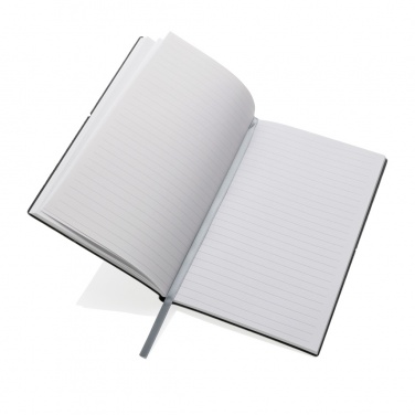 Logo trade promotional gift photo of: A5 recycled leather notebook