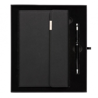 Logotrade business gifts photo of: Swiss Peak deluxe A5 notebook and pen set