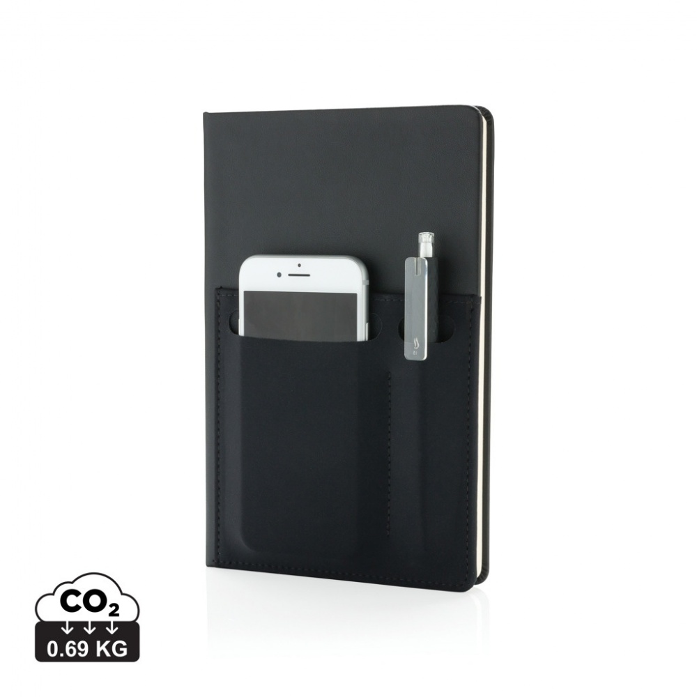 Logo trade corporate gifts picture of: A5 Deluxe notebook with smart pockets