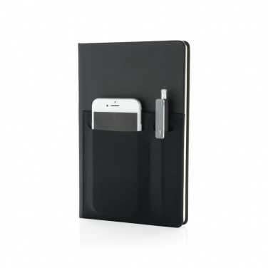 Logo trade business gifts image of: A5 Deluxe notebook with smart pockets