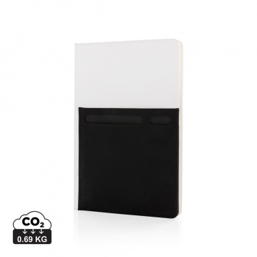 Logotrade promotional gift picture of: A5 Deluxe notebook with smart pockets