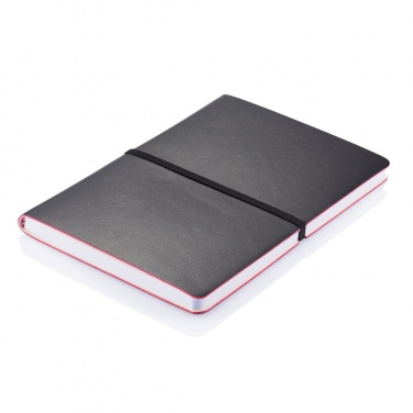 Logo trade business gifts image of: Deluxe softcover A5 notebook