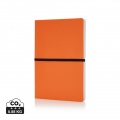 Deluxe softcover A5 notebook, orange