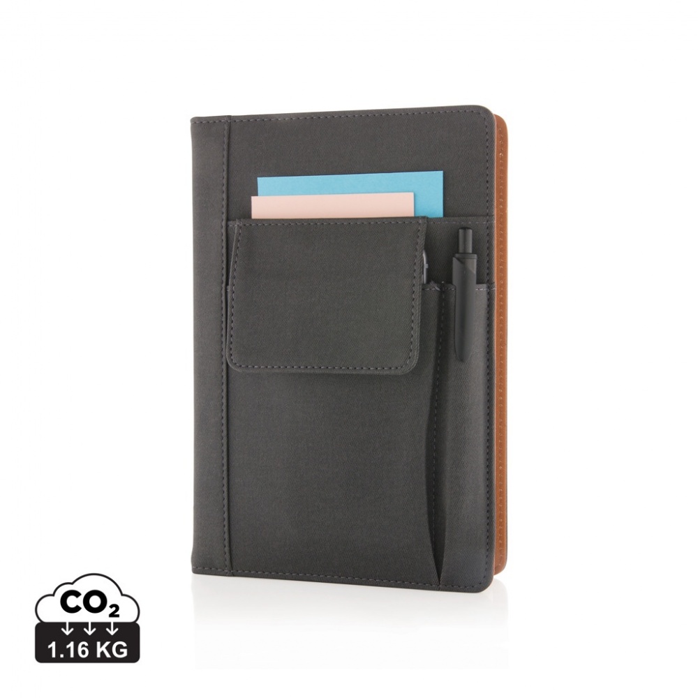 Logotrade promotional item image of: Notebook with phone pocket