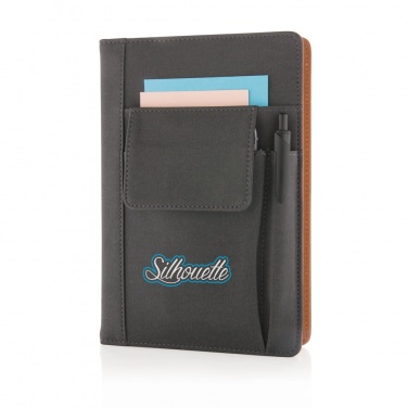 Logo trade corporate gifts picture of: Notebook with phone pocket